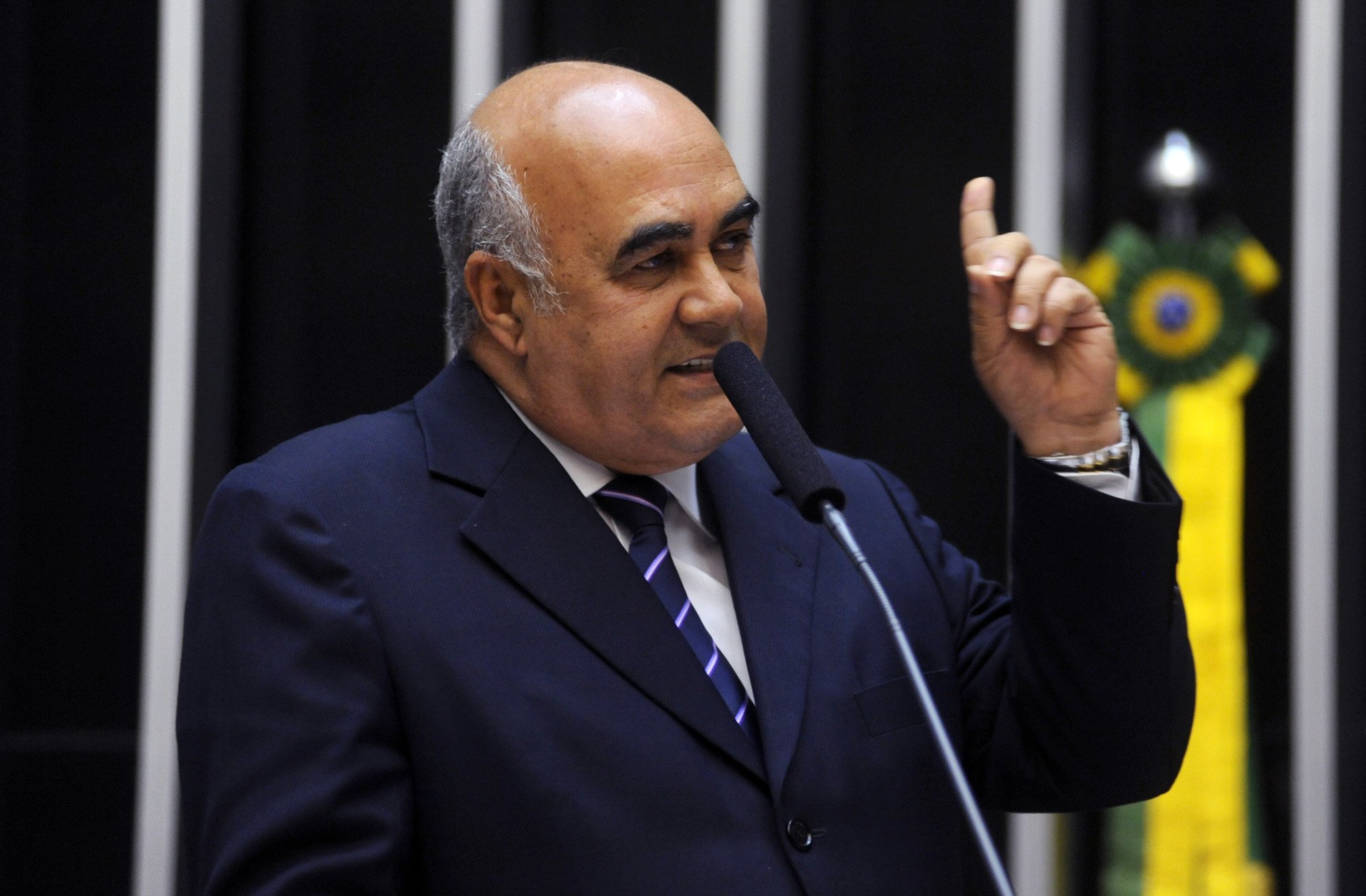 O então deputado Nelson Bornier, durante sessão na Câmara em 2012. [fotografo]Luiz Alves/Câmara dos Deputados[/fotografo]