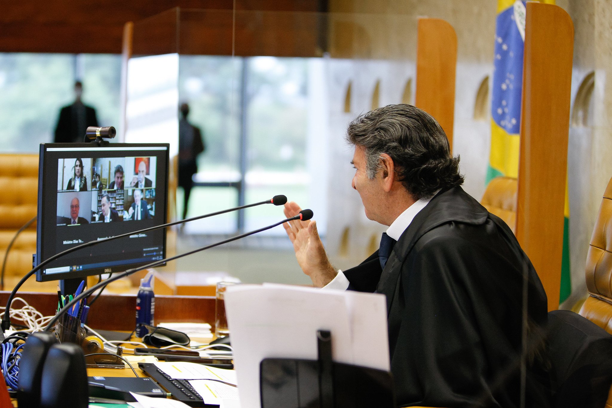 O presidente do STF, Luiz Fux, durante sessão desta quarta-feira (14) [fotografo]Fellipe Sampaio /SCO/STF[/fotografo]