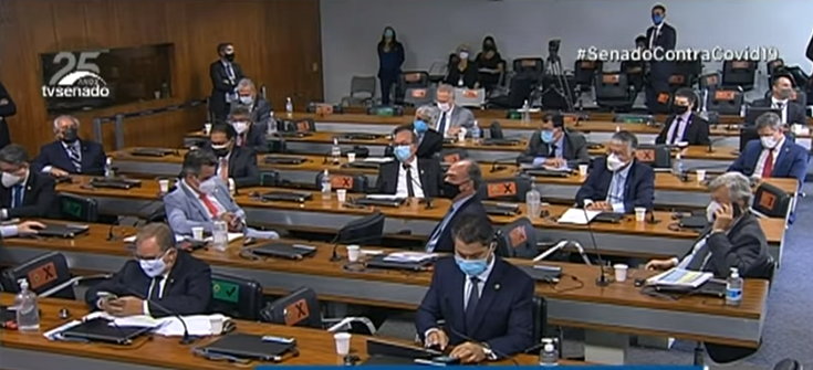 Sessão de instalação da CPI da Covid [fotografo]Reprodução/TV Senado[/fotografo]