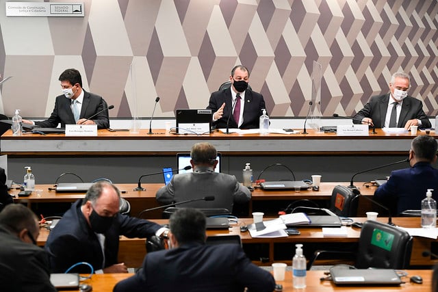 Luiz Henrique Mandetta depõe à CPI da Covid [fotografo] Jefferson Rudy/Agência Senado [/fotografo]