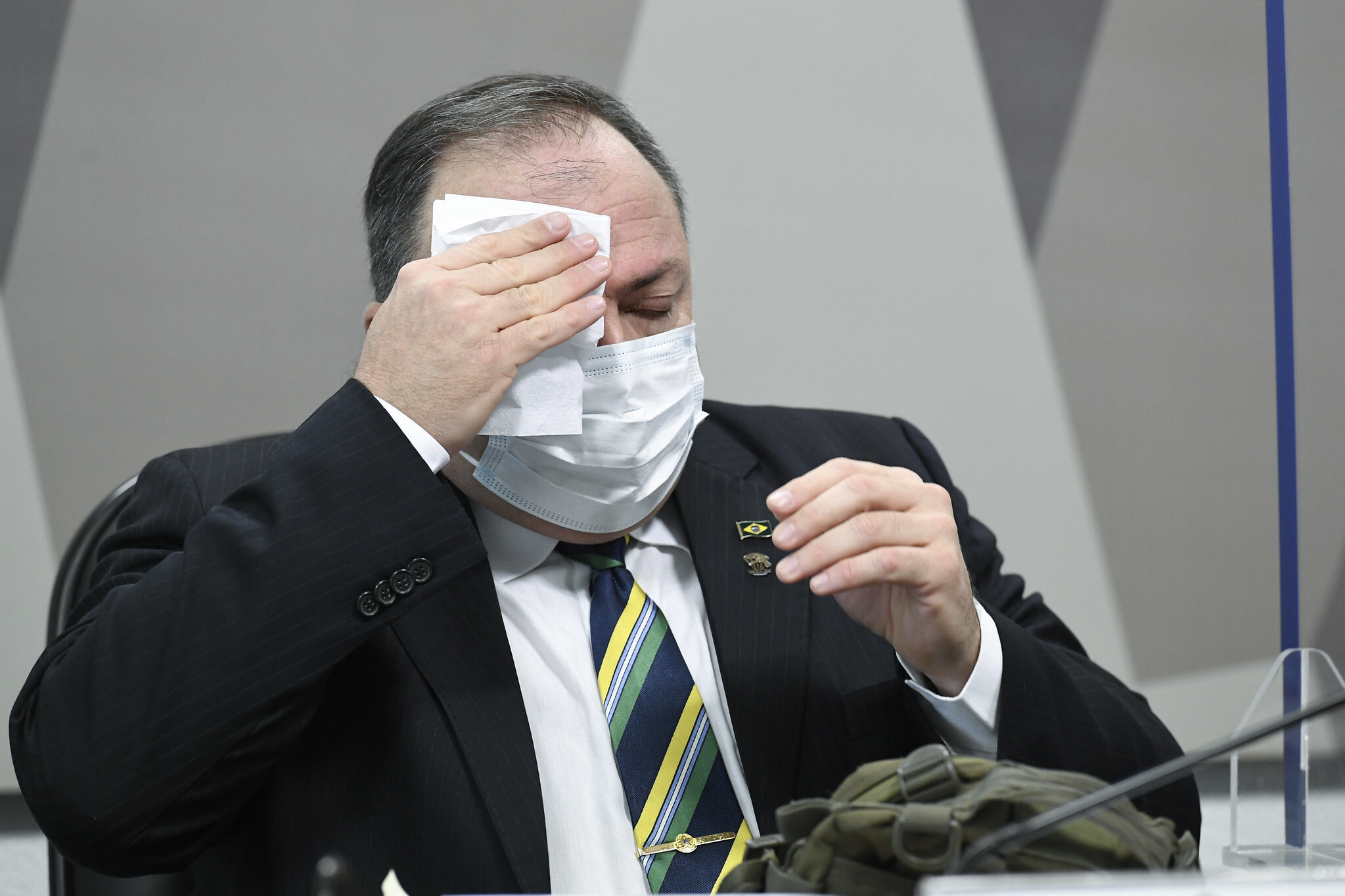 Eduardo Pazuello em depoimento na CPI da Covid [fotografo]Jefferson Rudy/Agência Senado[/fotografo]