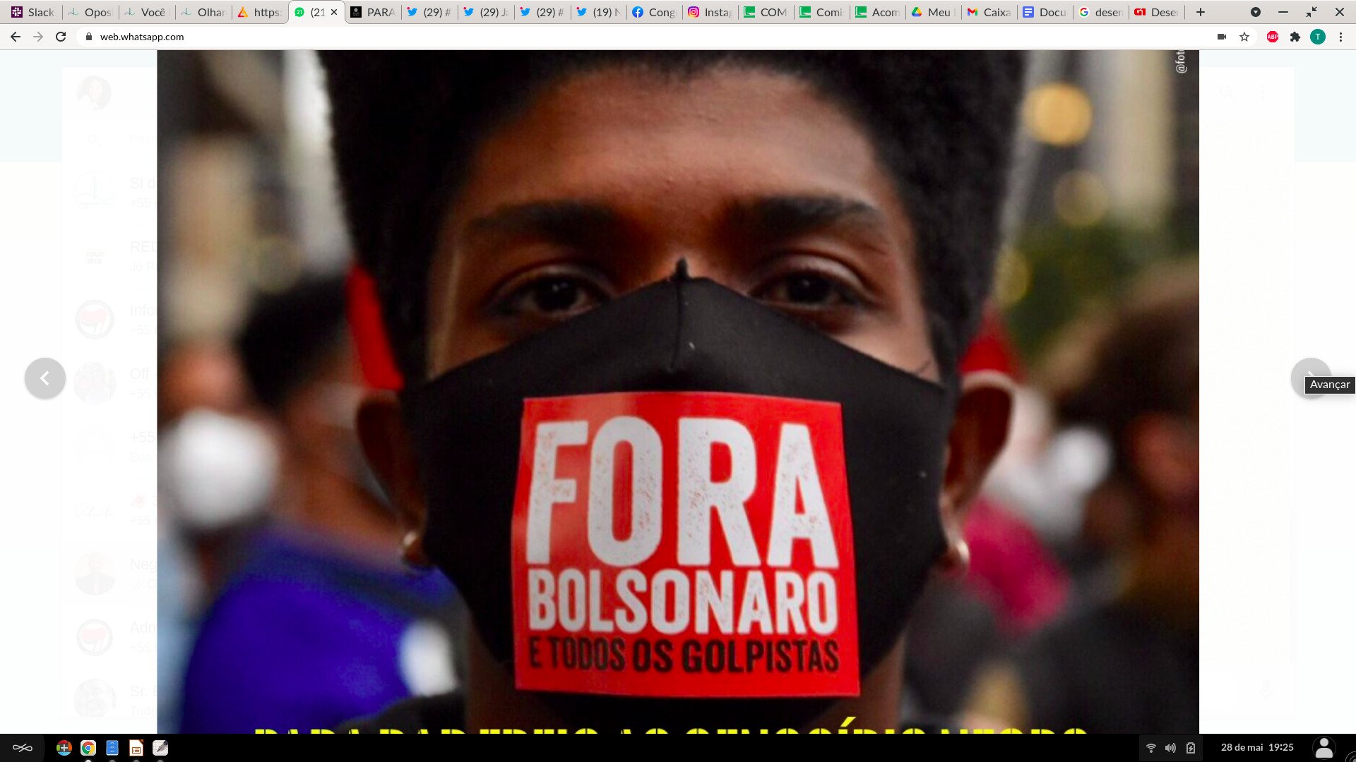 Cidadãos de todo o país vão às ruas pelo impeachment do presidente Bolsonaro neste sábado (19)[fotografo]Coalizão Negra por Direitos[/fotografo]