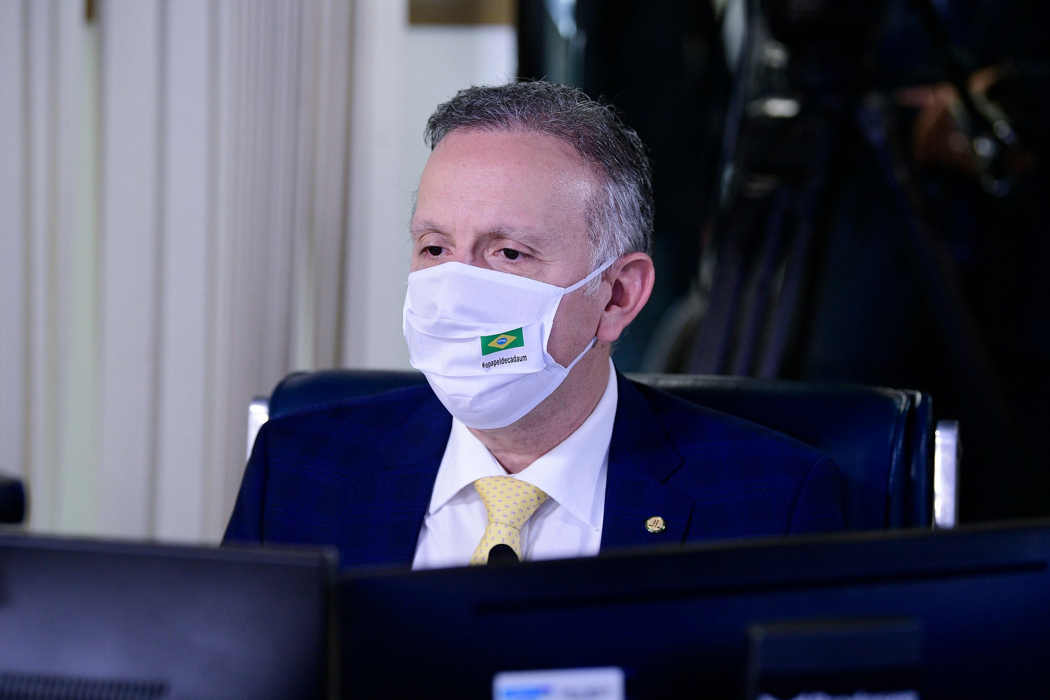 O deputado Aguinaldo Ribeiro (PP-PB) durante leitura de relatório [fotografo]Pedro França/Agência Senado[/fotografo]