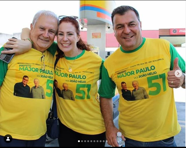 João Hélio Salgado, Carla e Bruno Zambelli [fotografo] Reprodução redes sociais [/fotografo]