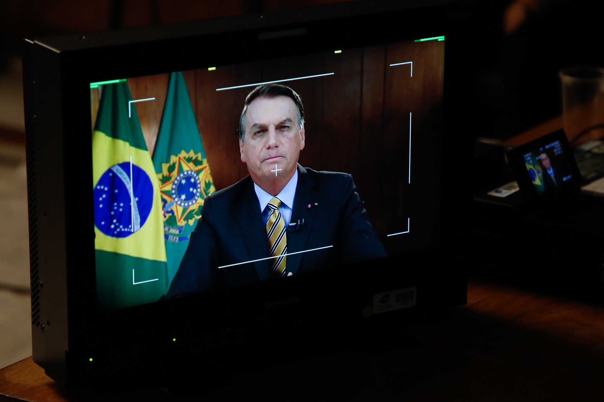 Bolsonaro, durante discurso. Foto: Anderson Riedel/PR