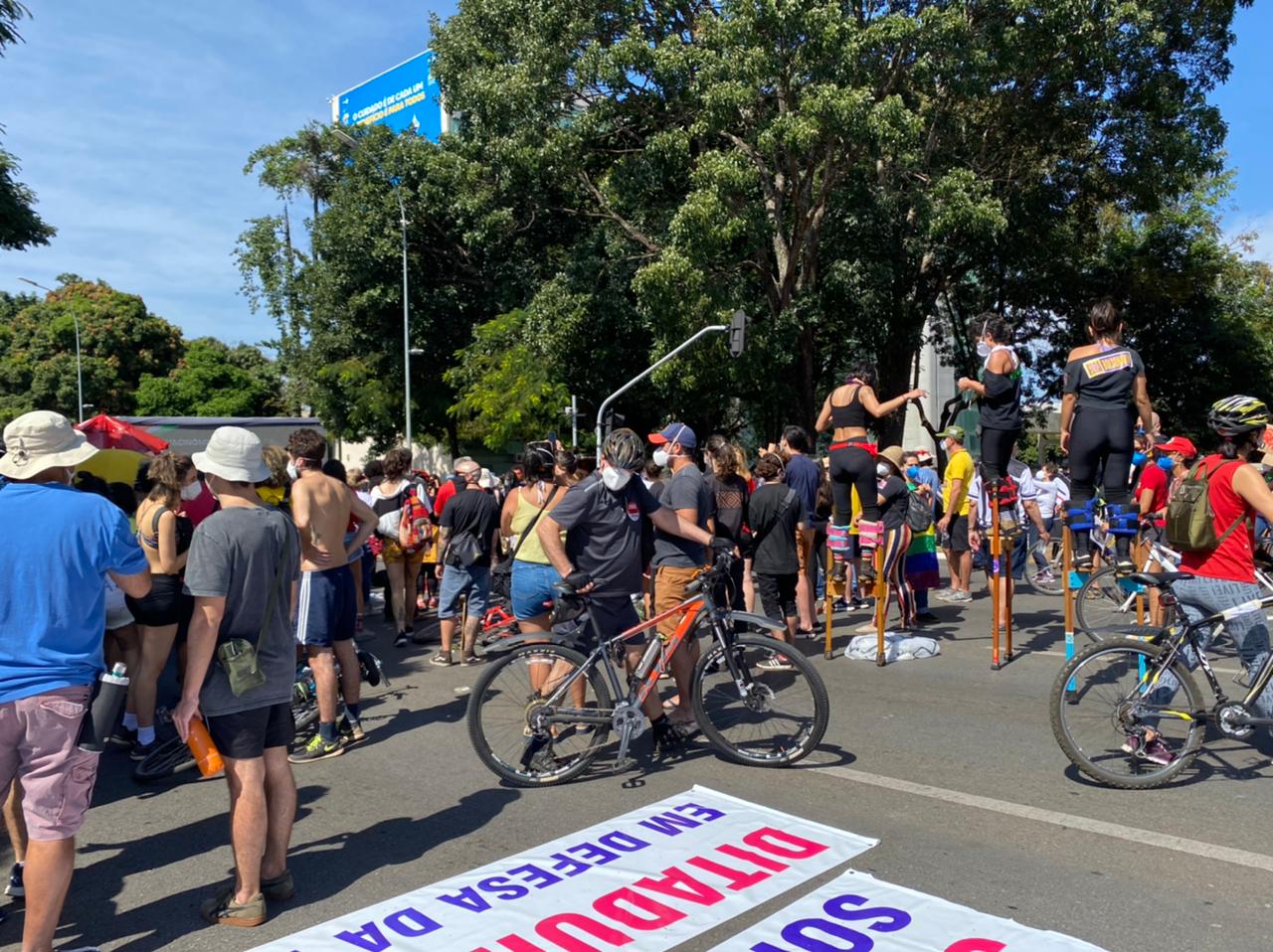 Manifestação contra Bolsonaro em Brasília [fotografo] Congresso em Foco [/fotografo]