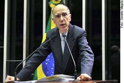 Marco Maciel no plenário do Senado [fotografo] Agência Senado [/fotografo]