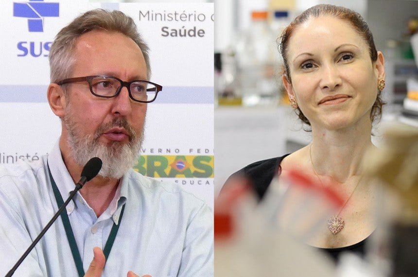 Os cientistas Natalia Pasternak e Claudio Maierovitch[fotografo]Elza Fiuza/Agência Brasil e Gute Garbelotto/CMSP [/fotografo]
