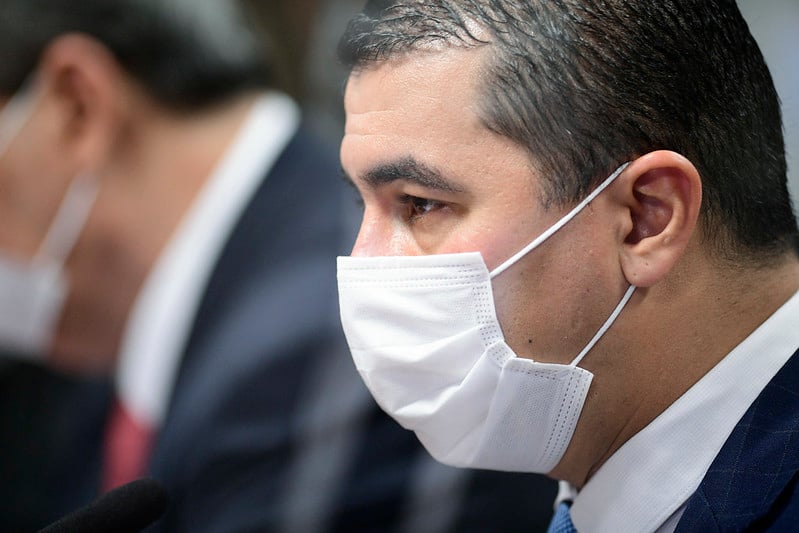 Luis Miranda, em depoimento à CPI da Covid[fotografo]PedroFrança/Ag.Senado[/fotografo]