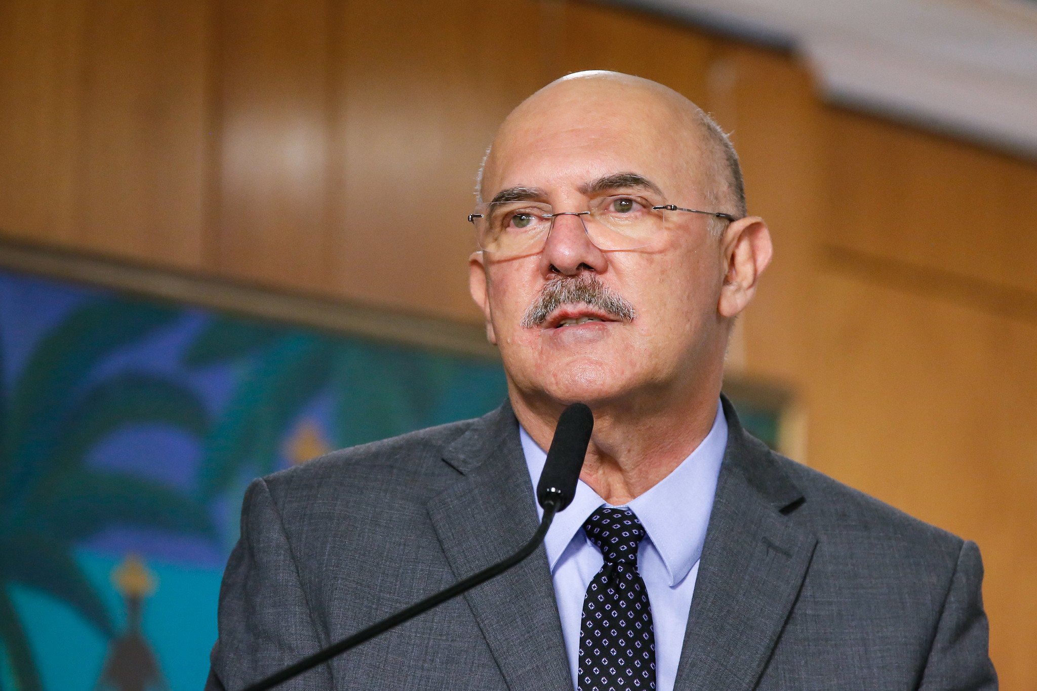 O ministro, durante lançamento do Fundeb em março deste ano [fotografo] Isac Nóbrega/PR[/fotografo]