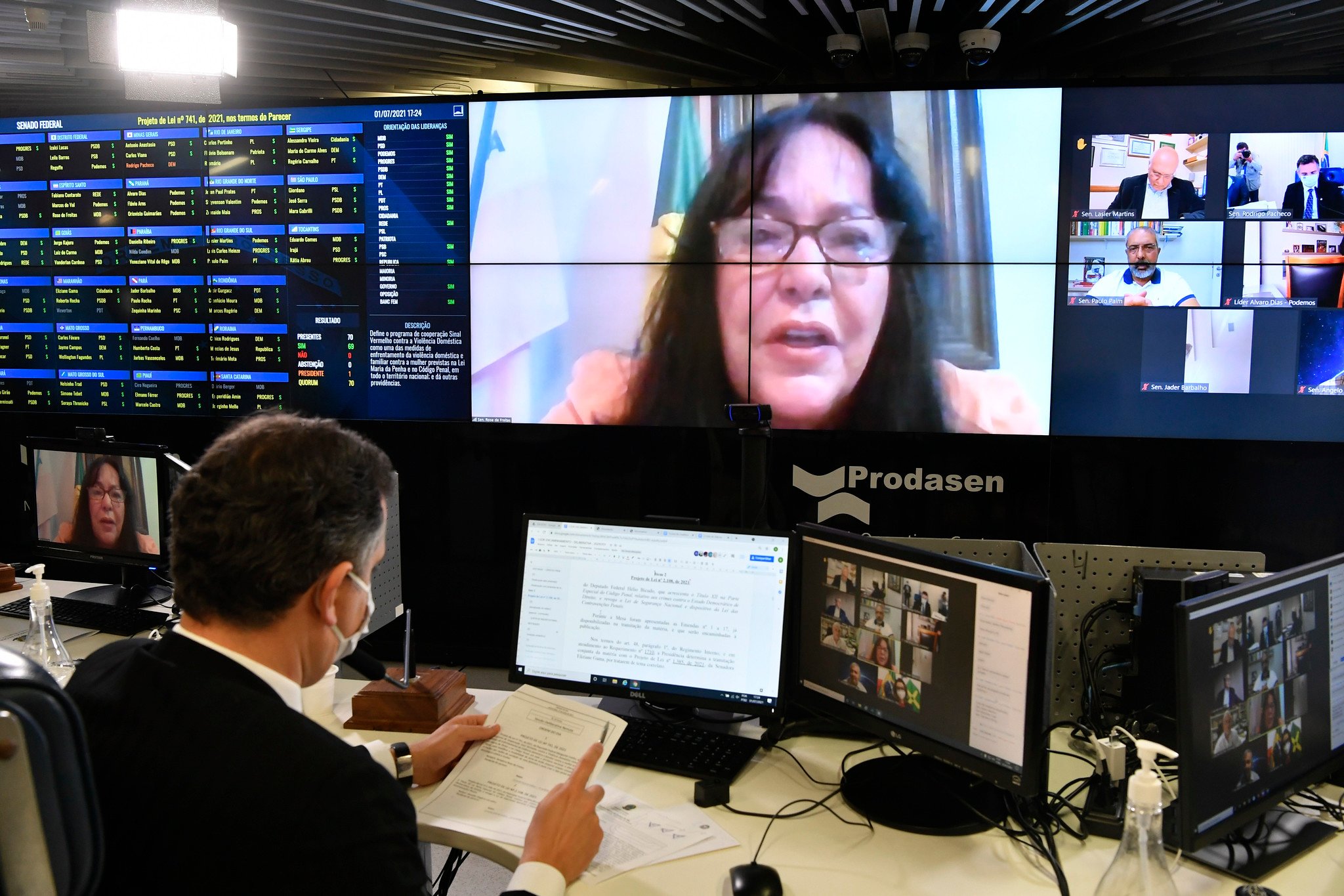 Rose de Freitas (MDB-ES) em pronunciamento via videoconferência [fotografo] Leopoldo Silva/Agência Senado[/fotografo]