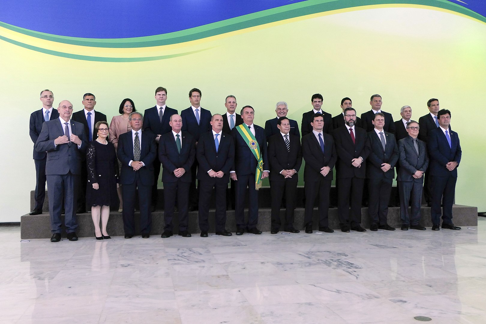 O gabinete ministerial de Jair Bolsonaro, em 1º de janeiro de 2019 [fotografo]Roque de Sá/Agência Senado[/fotografo]