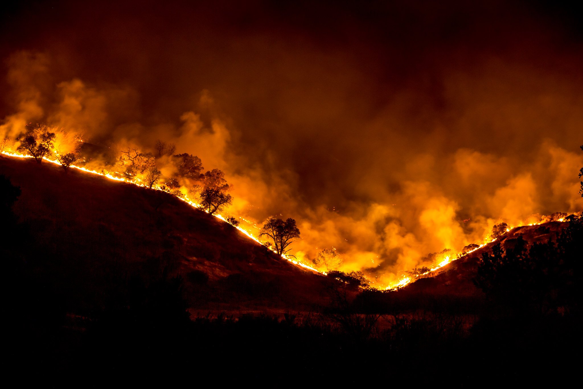 Incêndio florestal Woolsey, que varreu parte da Califórnia em 2018 [fotografo]USDA via Flickr]