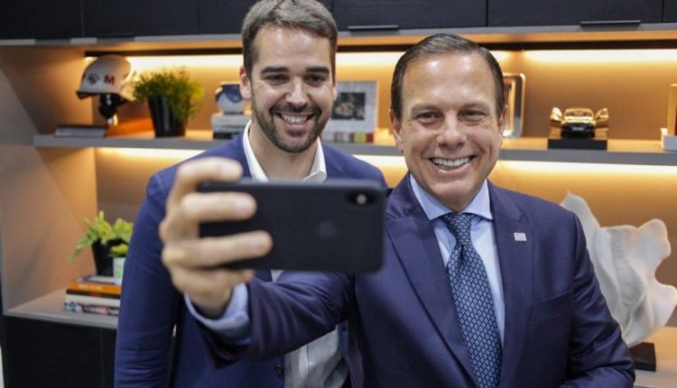 Eduardo Leite e João Doria: tucanos disputam vaga no PSDB para enfrentar Bolsonaro e Lula. Foto: Twitter