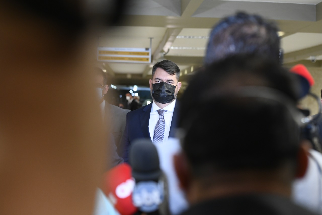 Advogado da Precisa Medicamentos, Túlio Silveira, depõe à CPI da Covid  [fotografo] Marcos Oliveira/Agência Senado [/fotografo]