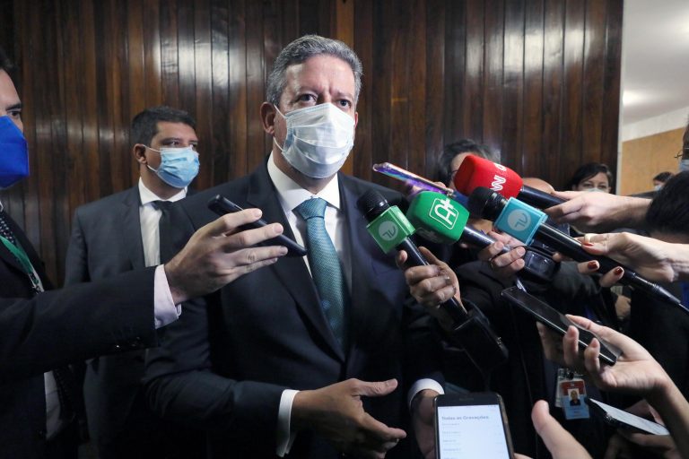 Presidente da Câmara dos Deputados, Arthur Lira, fala sobre PEC do voto impresso. Texto deve ser pautado para esta semana. [fotografo] Luis Macedo/Câmara dos Deputados [/fotografo]