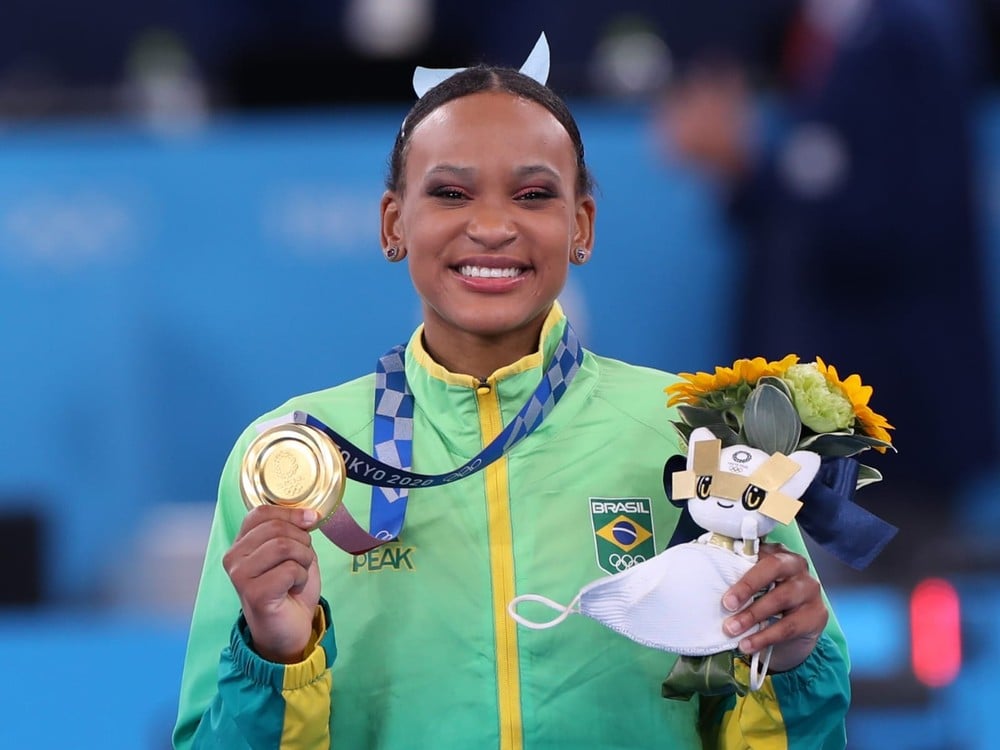 Rebeca Andrade ganhou as medalhas de ouro e prata na ginástica artística em Tóquio e se tornou uma das principais estrelas do Brasil nas Olimpíadas[fotografo]Ricardo Bufolin/Panamerica Press/CBG[/fotografo]