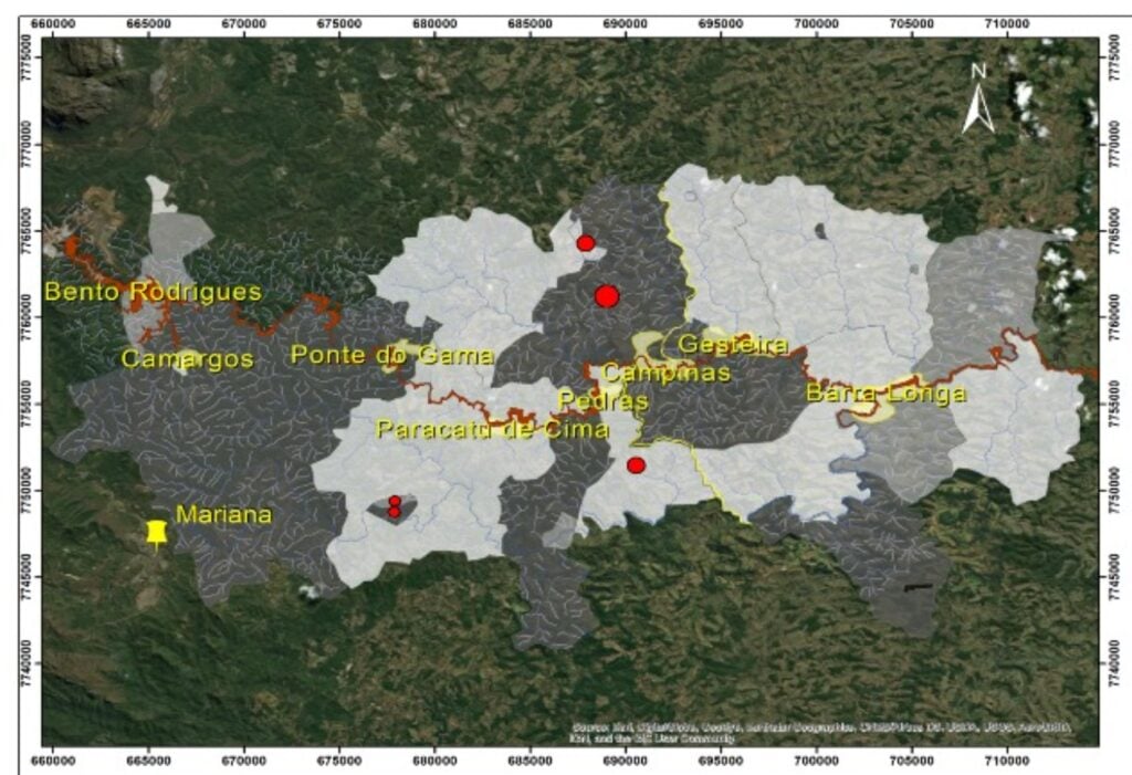 O mapa apresenta uma perspectiva sobre o racismo ambiental da região de Mariana e Barra Longa. Em <a href=