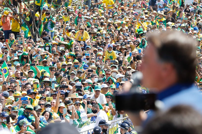 Bolsonaro atacou o Supremo durante o discurso na Esplanada dos Ministérios[fotografo]Alan Santos[/fotografo]