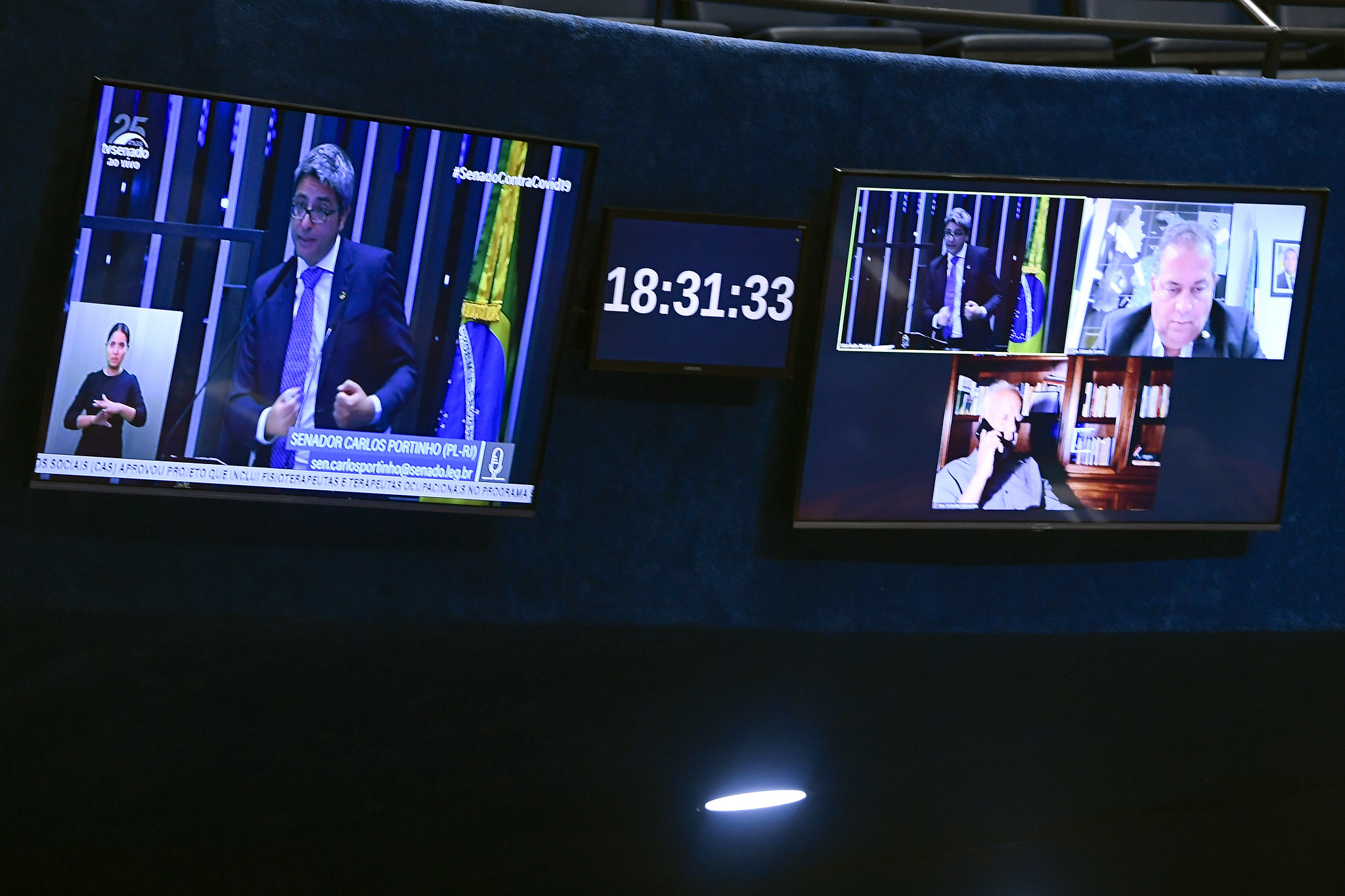 Sessão semipresencial do Senado Federal [fotografo]Jefferson Rudy/Agência Senado[/fotografo]