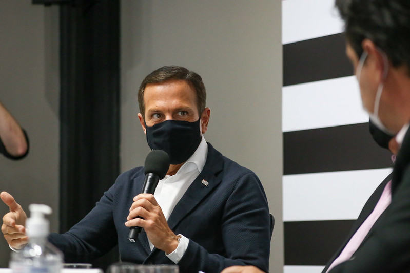 Com a decisão de Doria, São Paulo se junta às outras onze unidades federativas que também flexibilizaram o uso de máscaras. Foto: Governo do Estado de São Paulo