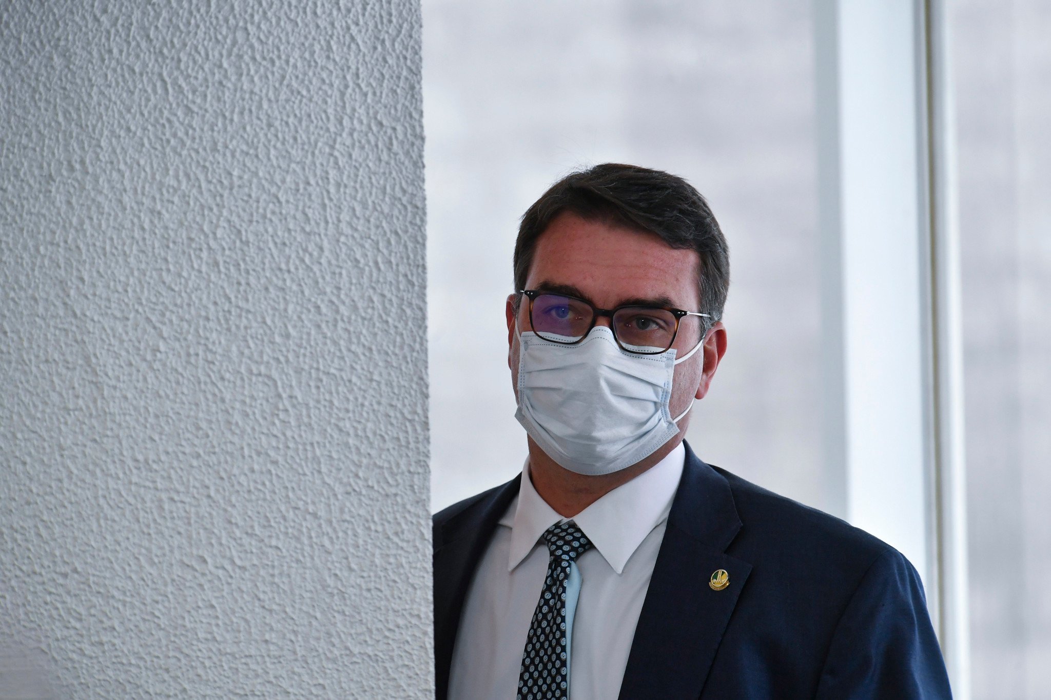 Flávio Bolsonaro votou a favor de projeto que prevê R$ 3,8 bilhões para setor cultural, um dos mais atingidos pela pandemia. Foto: Leopoldo Silva/Agência Senado