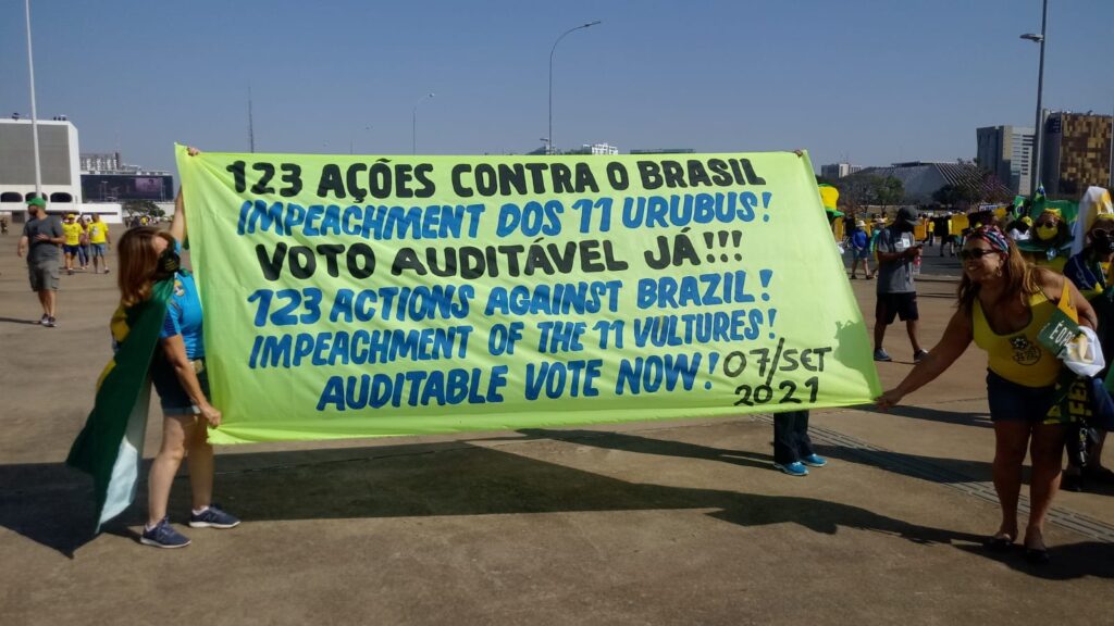 Manifestação 7/9/2021 em Brasília Foto: Tiago Rodrigues/Congresso em Foco