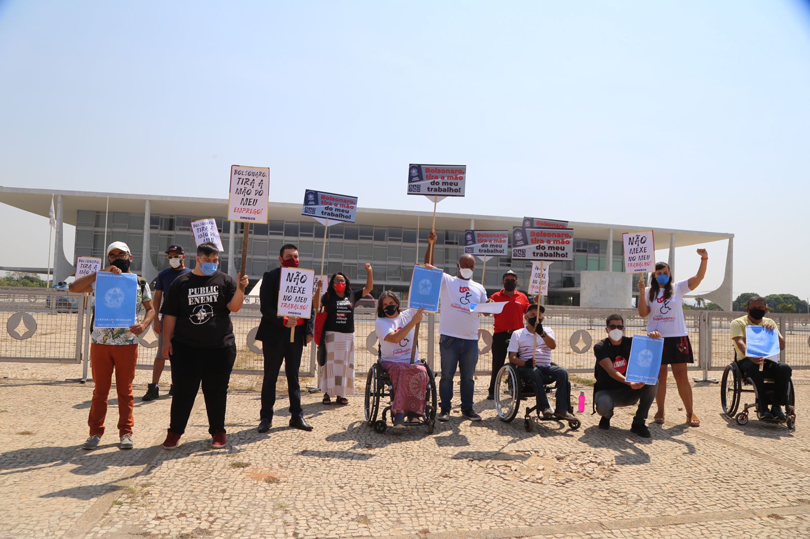 Mobilização realizada no dia 21 de setembro, dia nacional de luta das PCD, na Praça dos Três Poderes em Brasília [fotografo]Michel Platini[/fotografo]