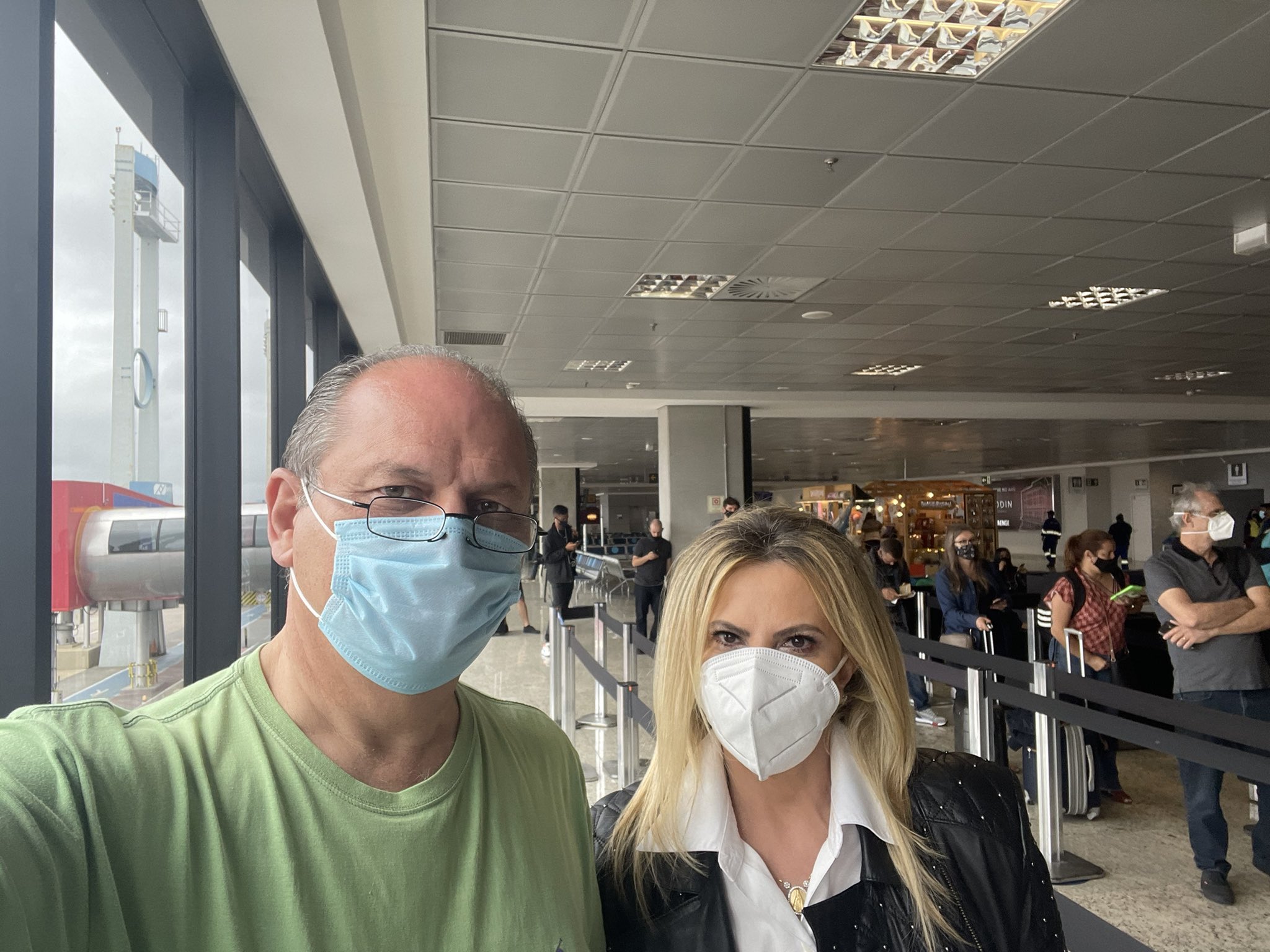 Ricardo Barros em aeroporto. Arquivo pessoal.