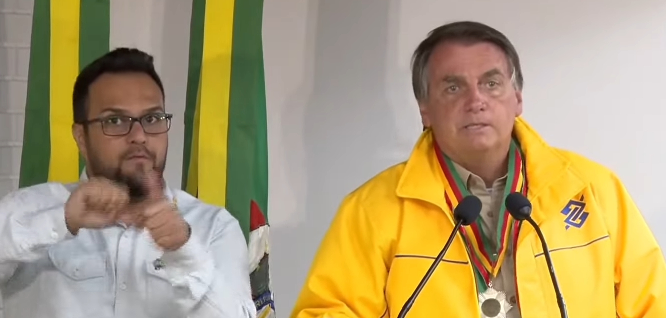 Discurso de Bolsonaro na 44ª Expointer. TV Planalto/Captura de tela