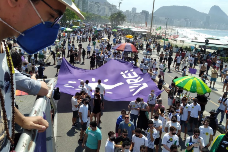 Ato pelo impeachment de Bolsonaro em Copacabana, no Rio[fotografo]MBL[/fotografo]