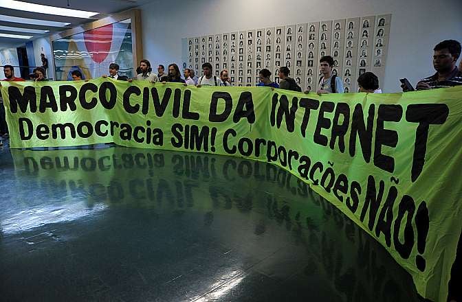 Ato pelo Marco Civil da Internet na Câmara dos Deputados, durante sua tramitação [fotografo]Alexandra Martins / Câmara dos Deputados
[/fotografo]