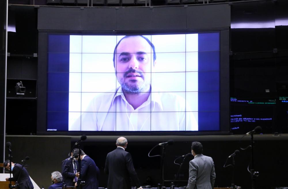 O deputado Glauber Braga, durante sessão em maio de 2021 [fotografo]Luis Macedo/Câmara dos Deputados
[/fotografo]