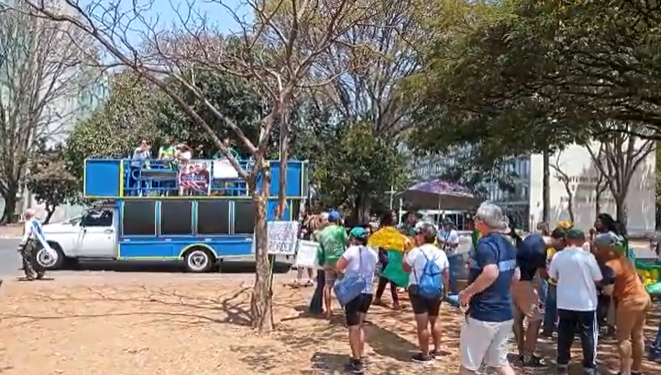 Pouca gente acompanhou carro de som em ato de bolsonaristas[fotografo]Lucas Neiva[/fotografo]