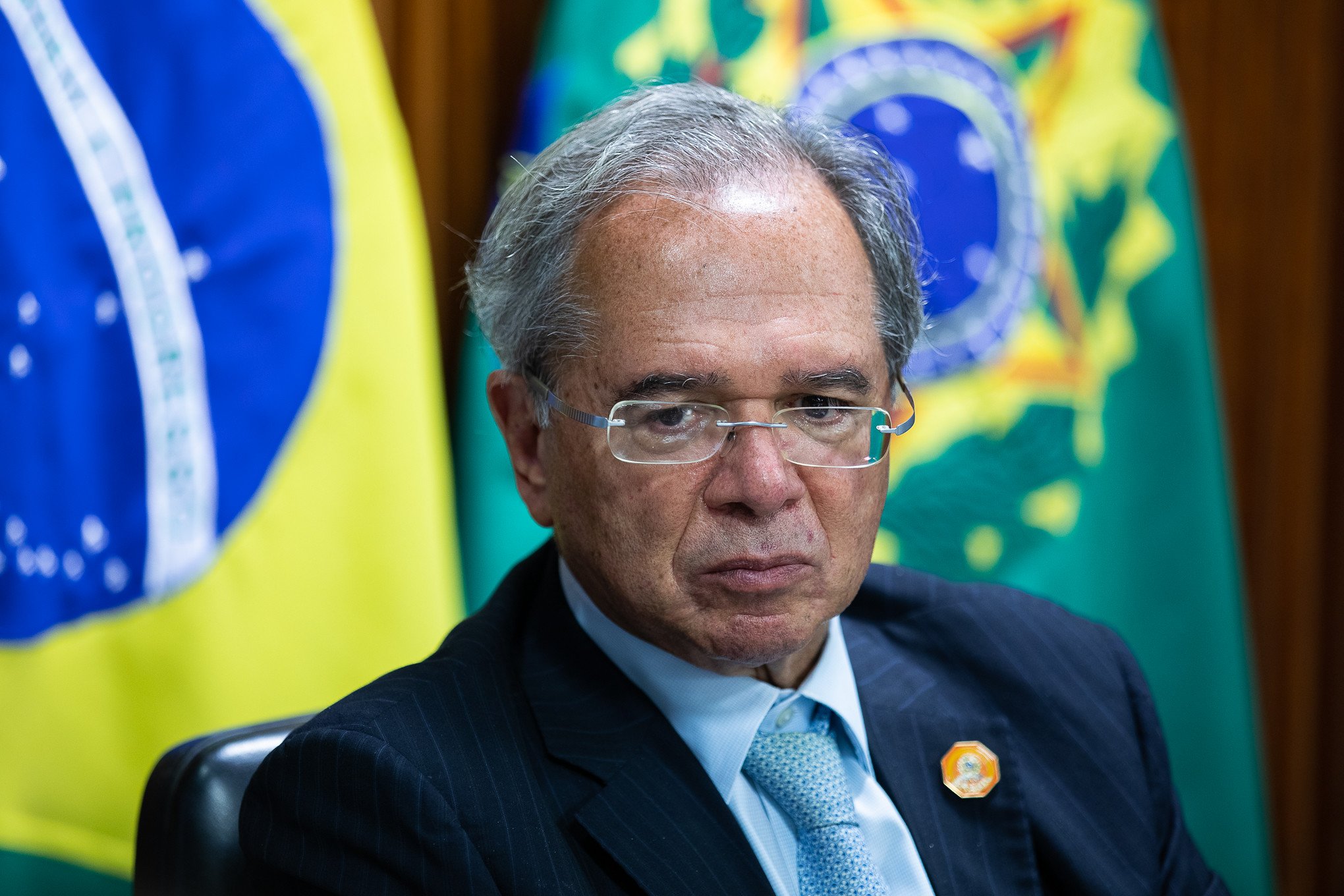 O presidente do BC, Roberto Campos Neto, e o ministro da economia Paulo Guedes almoçarão juntos na sede do Ministério da Economia, às 12h30. Foto: Washington Costa/ASCOM/ME