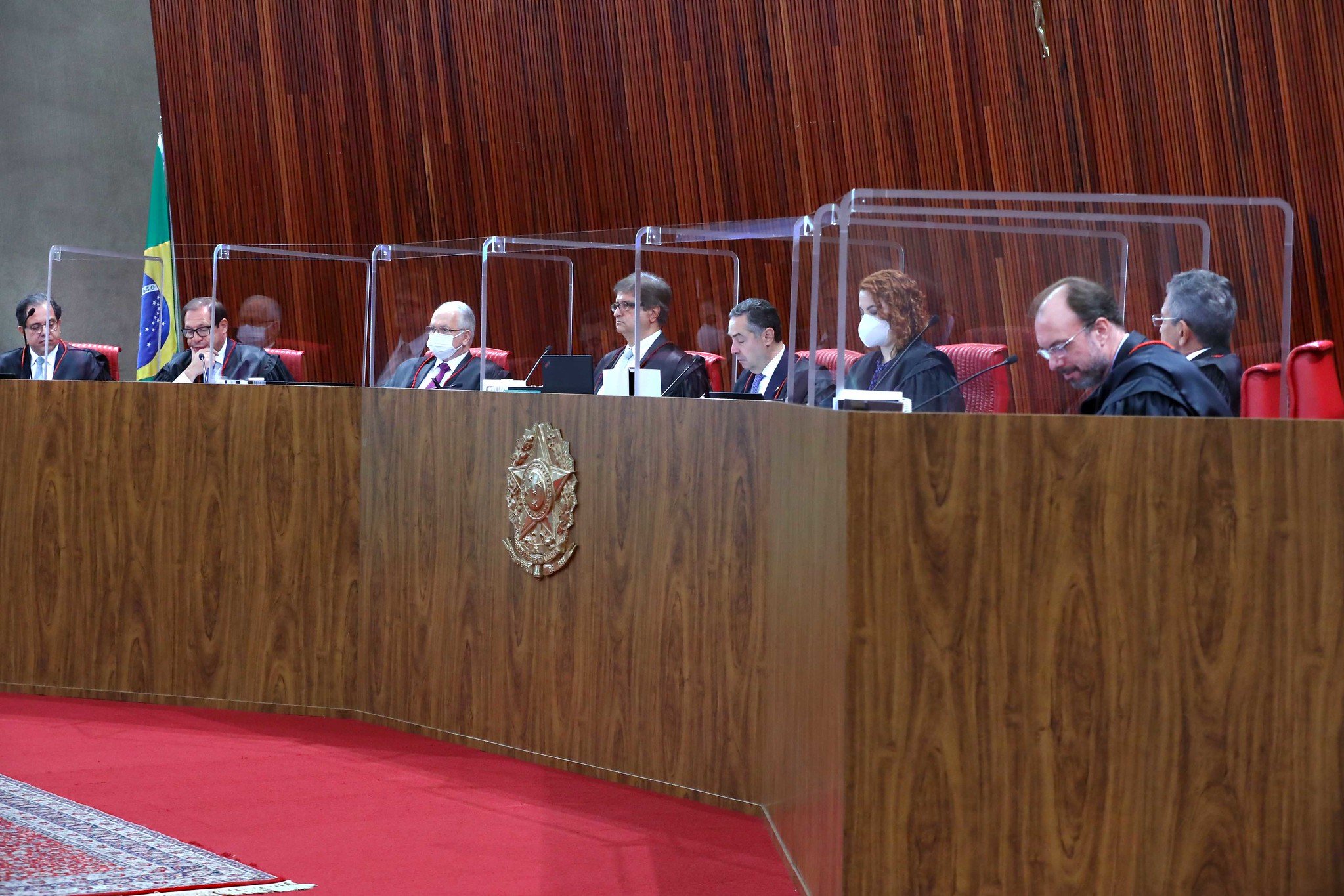 Plenário do TSE, durante julgamento da chapa Mourão-Bolsonaro. Foto: Abdias Pinheiro/SECOM/TSE 