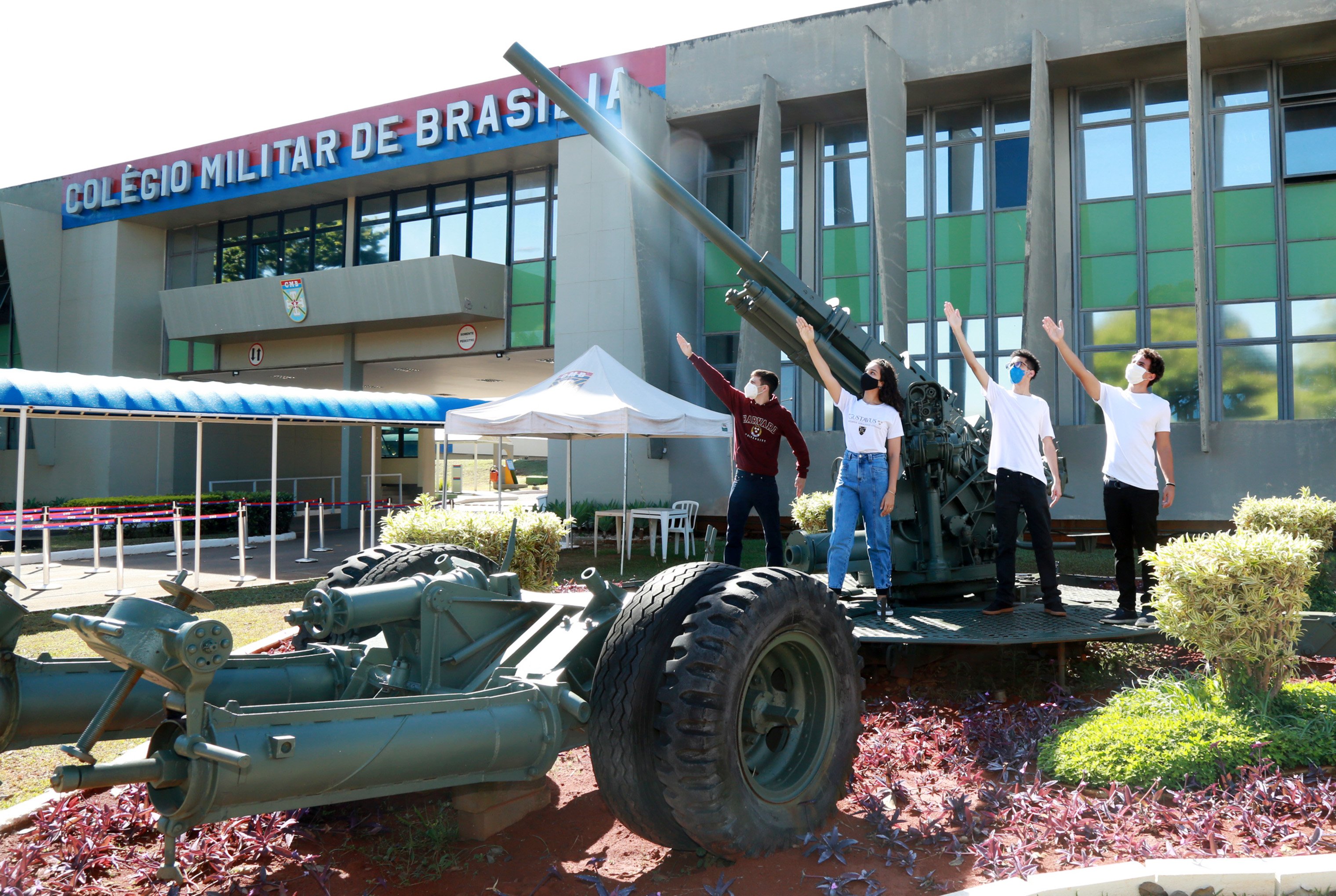 Fachada do Colégio Militar de Brasília. Foto: reprodução