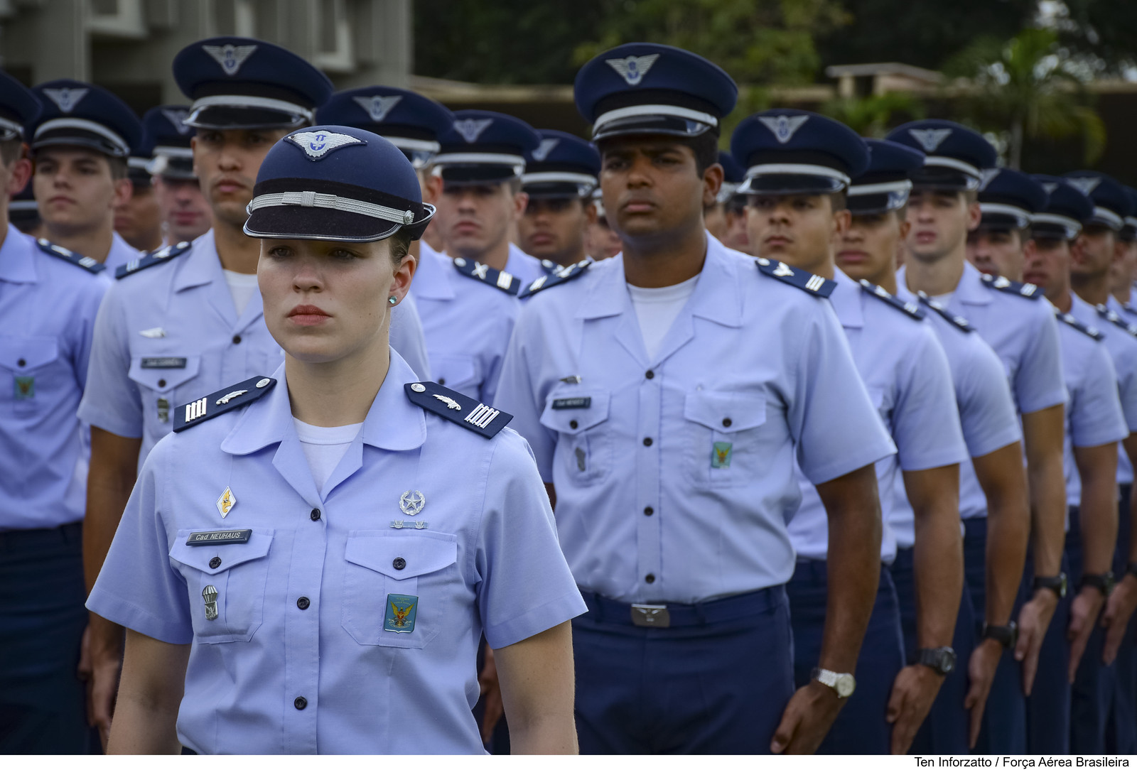 Militares da Força aérea brasileira em cerimônia da Intendência da Aeronáutica[fotografo] Ten Inforzatto/FAB [/fotografo]