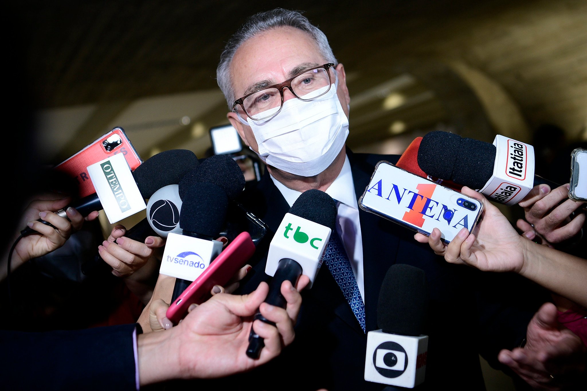 A Procuradoria Geral da República decidiu por arquivar o pedido do senador Flávio Bolsonaro (PL-RJ) para investigar Renan Calheiros (MDB-AL). Foto: Pedro França/Agência Senado [/fotografo]
