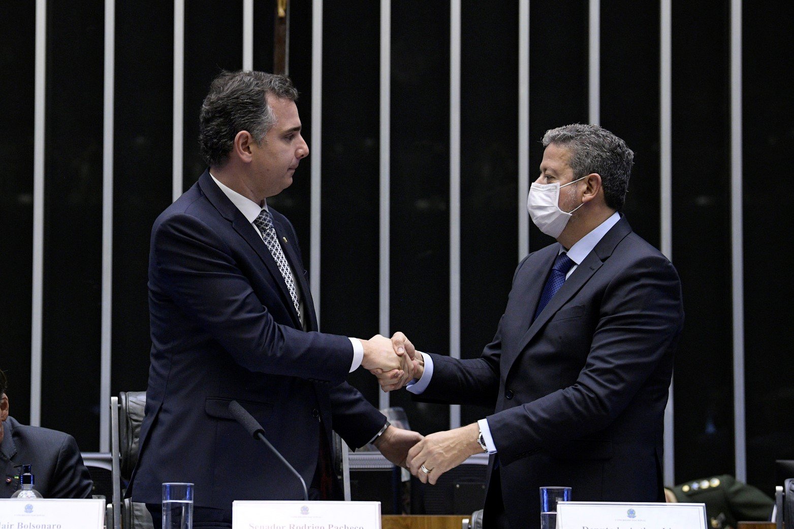 Rodrigo Pacheco e Arthur Lira afinam discursos para manter pagamento de emendas do relator. Foto: Pedro França/Agência Senado