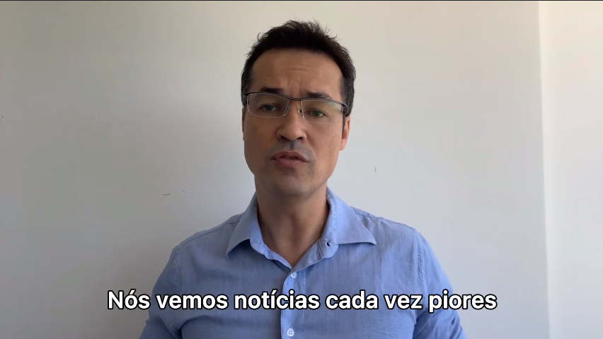 Deltan Dallagnol, em vídeo onde anuncia saída do Ministério Público [fotografo]YouTube/Reprodução[/fotografo]