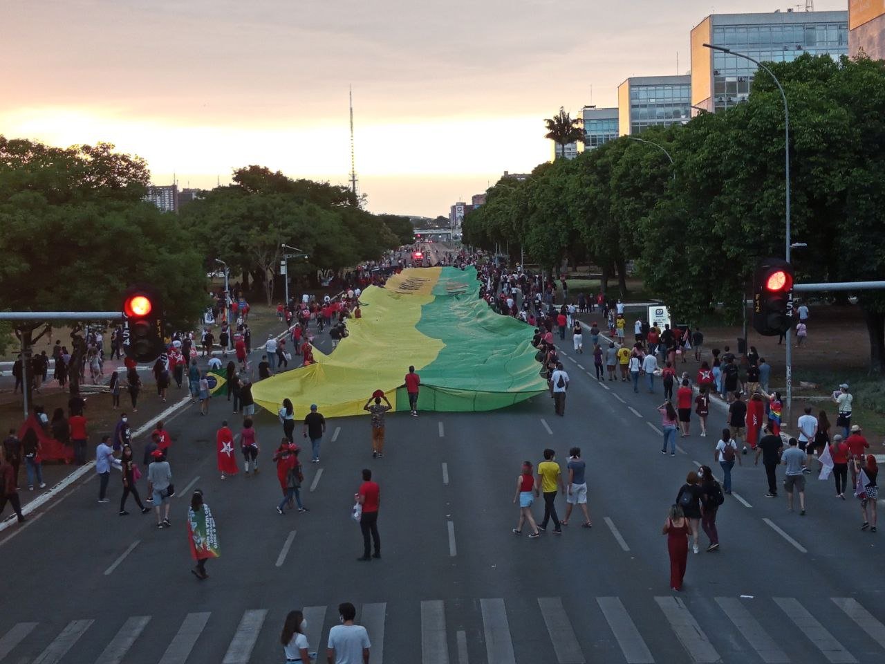 Manifestações contra e a favor de Bolsonaro marcaram os meses de setembro e outubro. Lucas Neiva/ Congresso em Foco