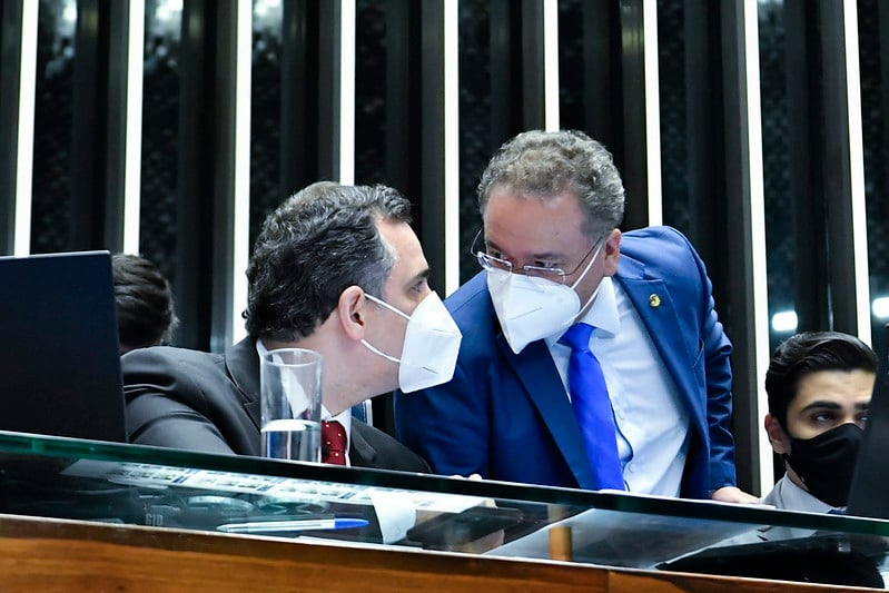 Relator da reforma tributária, senador Roberto Rocha (PTB-MA), articulou com o presidente do Senado Federal, Rodrigo Pacheco (PSD-MG), para votar a PEC 110 nesta semana. Foto: Waldemir Barreto/Agência Senado