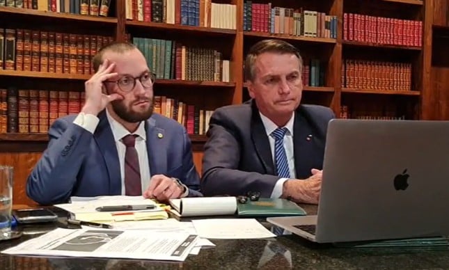 Filipe Barros e Bolsonaro vazaram inquérito sigiloso, diz PF. Foto: Reprodução