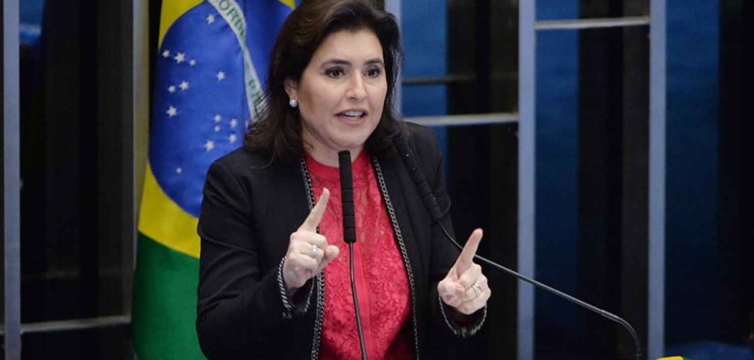 A senadora Simone Tebet disse ter se surpreendido 