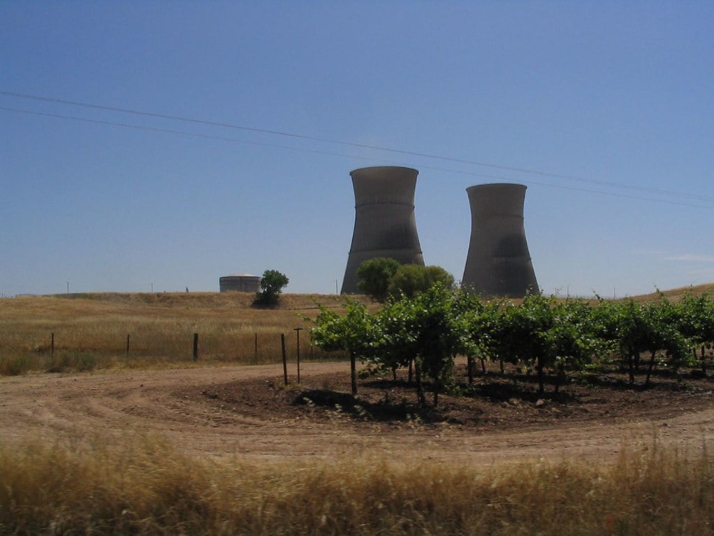 As instalações da Usina Nuclear de Rancho Seco, em Herald, na California. Foto: Ken Lund via Flickr