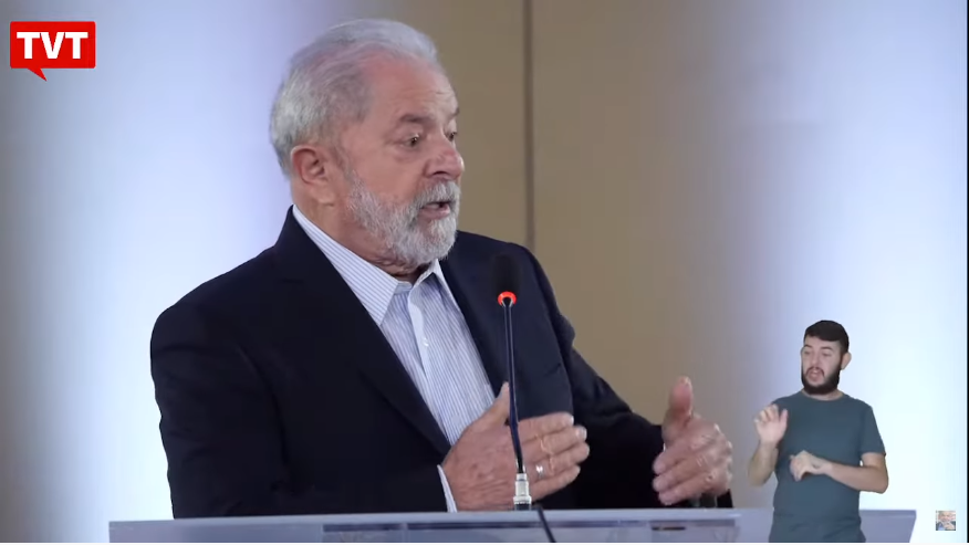 No entanto, Lula considerou que aguarda o anúncio oficial de que Kalil será, de fato, candidato ao governo para iniciar uma conversa. Foto: Reprodução/TVT