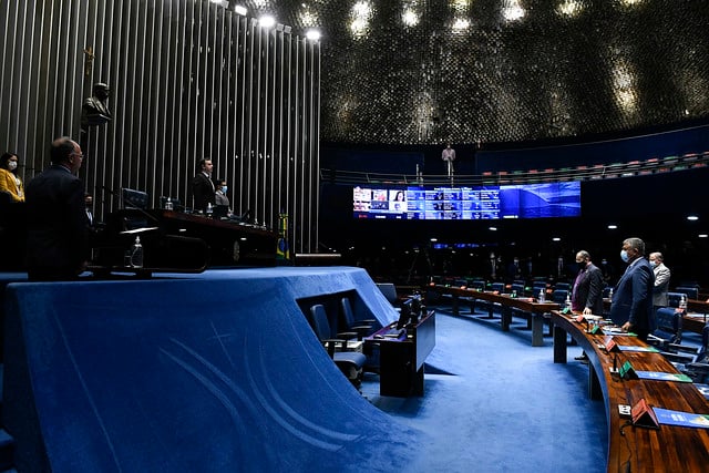 O Senado Federal também analisa o Projeto de Lei de Conversão nº 4/21, que institui o Programa Internet Brasil. Foto: Roque de Sá/Agência Senado