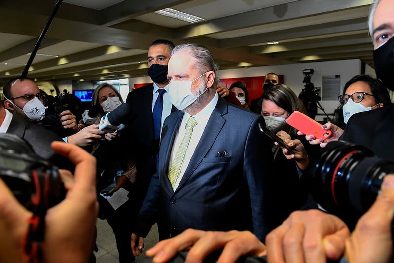 Augusto Aras tem sido cobrado por senadores a dar andamento a investigações contra autoridades com foro privilegiado no STF. Foto: Marcos Oliveira/Ag. Senado