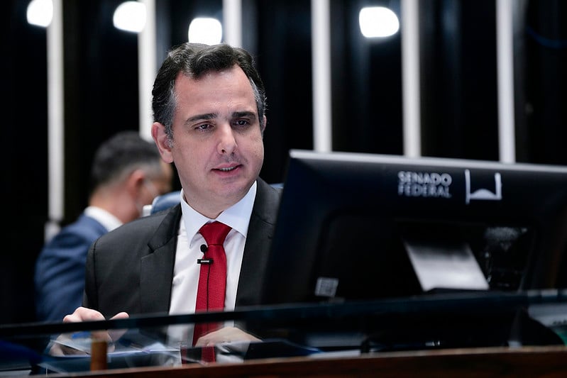 Com três votos a mais dos pedetistas, Pacheco garante 29 votos em seu favor para reeleição na presidência do Senado. O necessário são 41. Foto: Pedro França/Ag. Senado